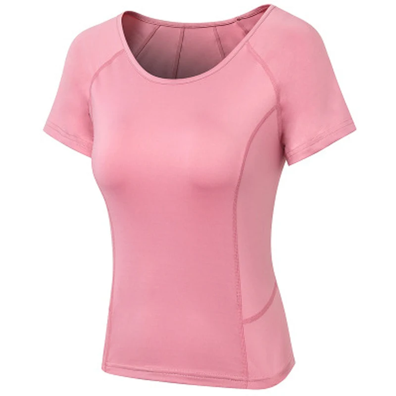 Sports T Shirt Yoga Top Yoga Shirt Sports Shirt Women Yoga Top Running Workout Gym Crop Top Short Sleeve Stretch Casual Exercise T-Shirts Fitness