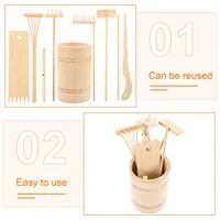 Zen Tool Set Miniature Garden Decoration Other Bamboo Products Tools Sand Rake Wooden Sandbox 2