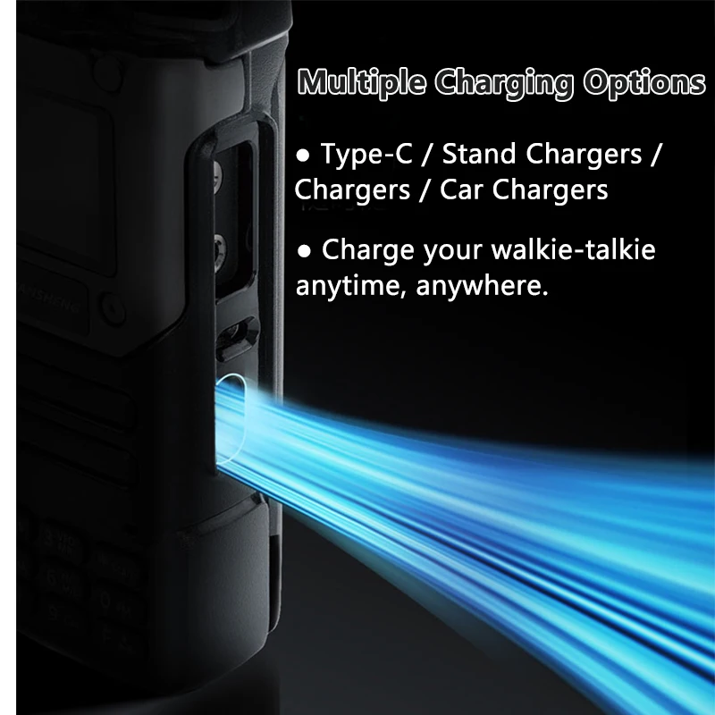 QuanSheng UV-K6 Walkie Talkie 2Units AM/FM U/VHF Portable Dual Band