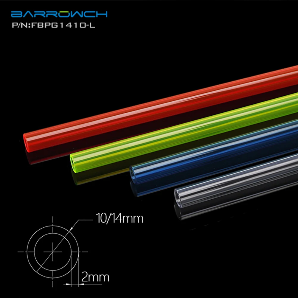 

Barrow 2pcs/Lots PETG Hard Tube ( 8/12mm - 10/14mm - 12/16mm ) Thickness 2mm Length 50cm Rigid Pipe