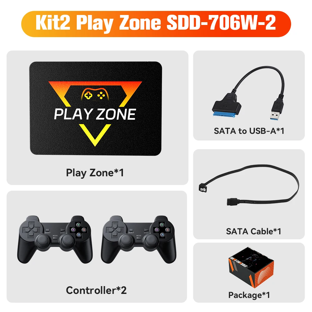 1TB Portable Gaming SSD 3 System in 1 Game Console 80+