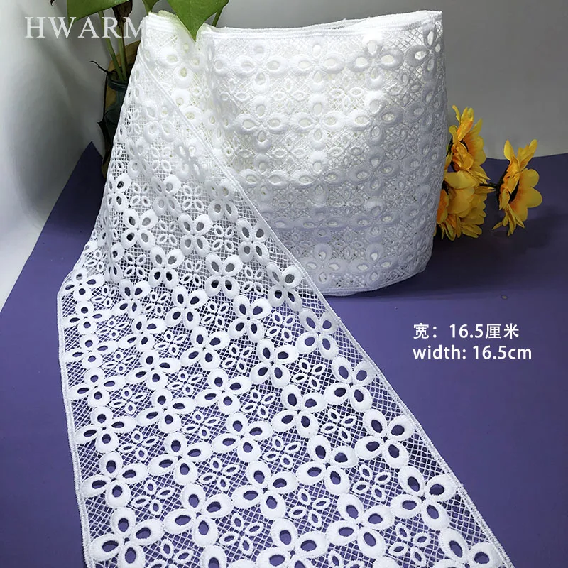 Lace Fabric Sewing Trim Water-Soluble Milk Silk Non Elastic Embroidery Diy 5yard Beautiful Unilateral Skirt Clothing Accessories