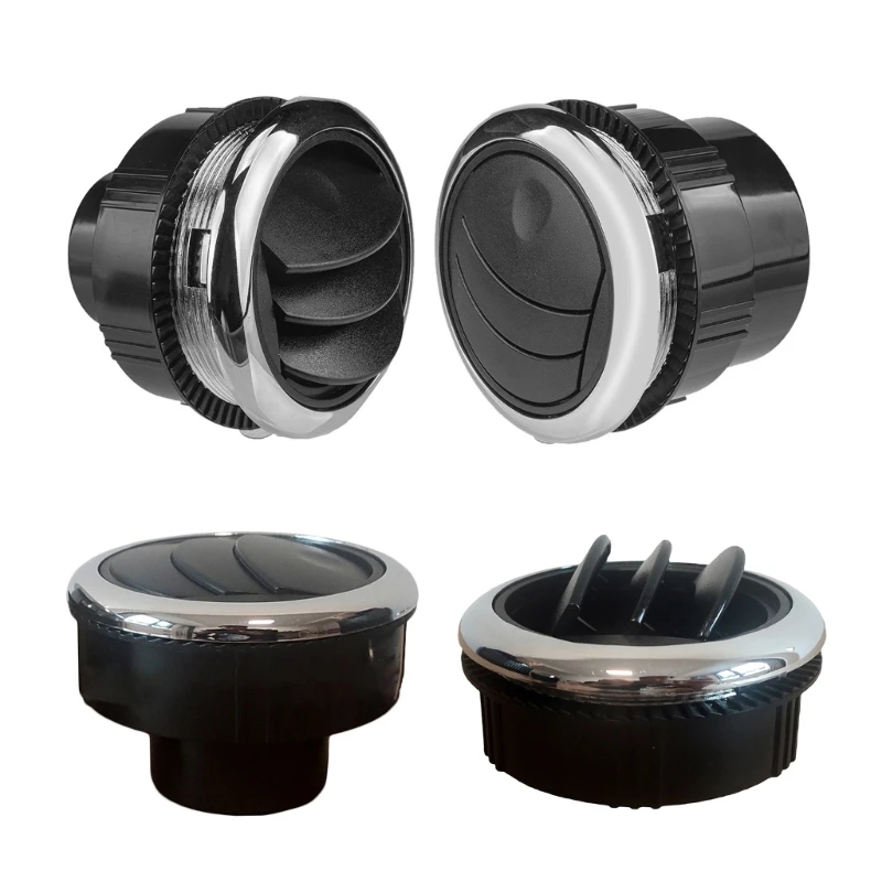 

Car Closeable Rotatable-Dashboard Round Air Vent Outlet Air Conditioning Deflector Side Roof for RV Bus Boats Yacht Auto