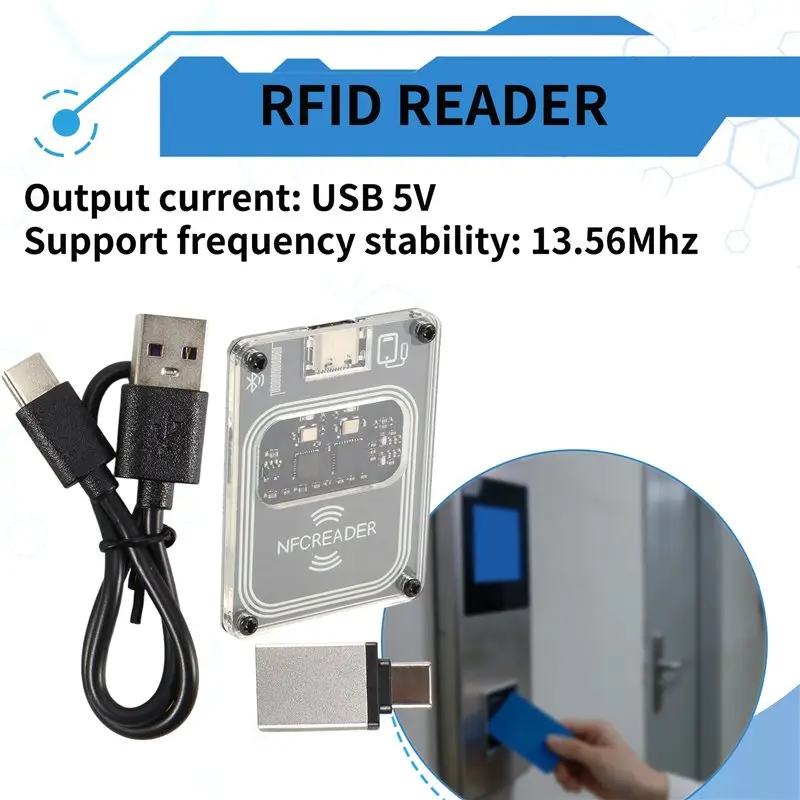 [NEW A09R】 PCR532 RFID 블루투스 무선 모듈 IC 카드 리더기 RFID 에뮬레이터 미니카피(타입-C 인터페이스 포함)