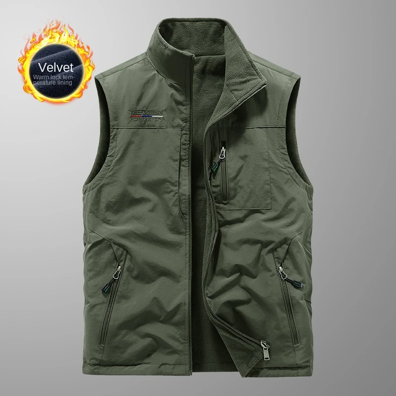 Multi-pocket Vest Tactical Sleeveless Jacket Men's Winter Clothing Free Shipping Military Camping Autumn Fishing Work Hunting