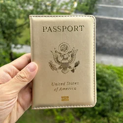 Elegant Pink Personalized Passport Holder - Stylish Travel Essentials Case (Gold 2)