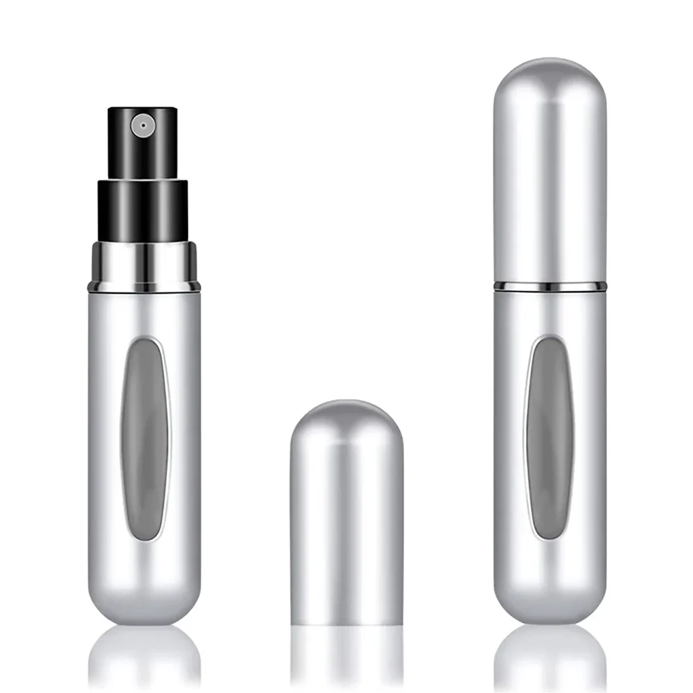 

2 Pieces Portable Mini Refillable Perfume Bottle Spray Pump Empty Cosmetic Container 5ml refill Atomizer Bottle Travel