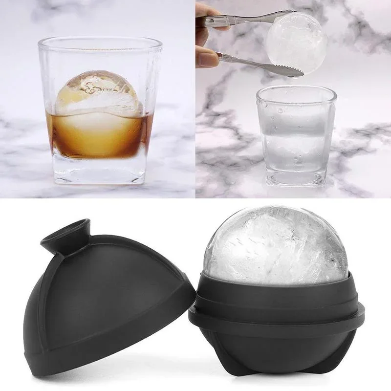 Silicone Round Hockey Whiskey Ice Cube Maker Tray Tools Bar Sphere Mold Party Kitchen Ball Mould ice mold whiskey ice cubes 6cm