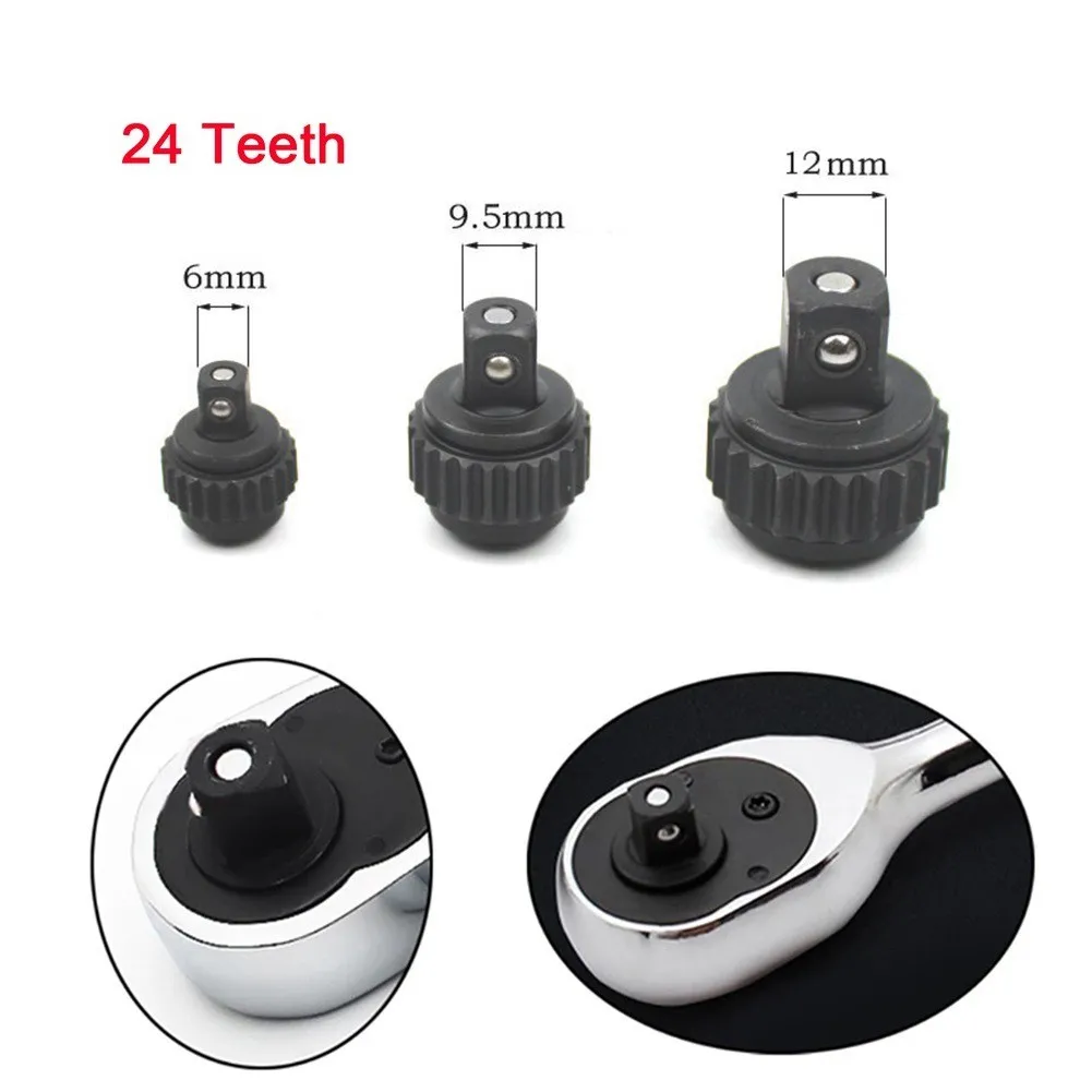 Description Picture 3 of item11pcs/Set 1/4\'\' 3/8\'\' 1/2\'\' 24 Teeth Ratchet Socket Wrench Repair Accessories Replacement Part Kit Hand Tools