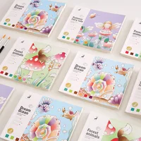 20Sheets Creative Watercolor Painting Book For Kids Fairy Tale Animal Flowers Gouache Graffiti Drawing Picture Children DIY Toys 2