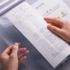 5 sheets of A4 A5 B5 textbook transparent cover Notebook cover Book cover Waterproof protective cover for student textbooks 5