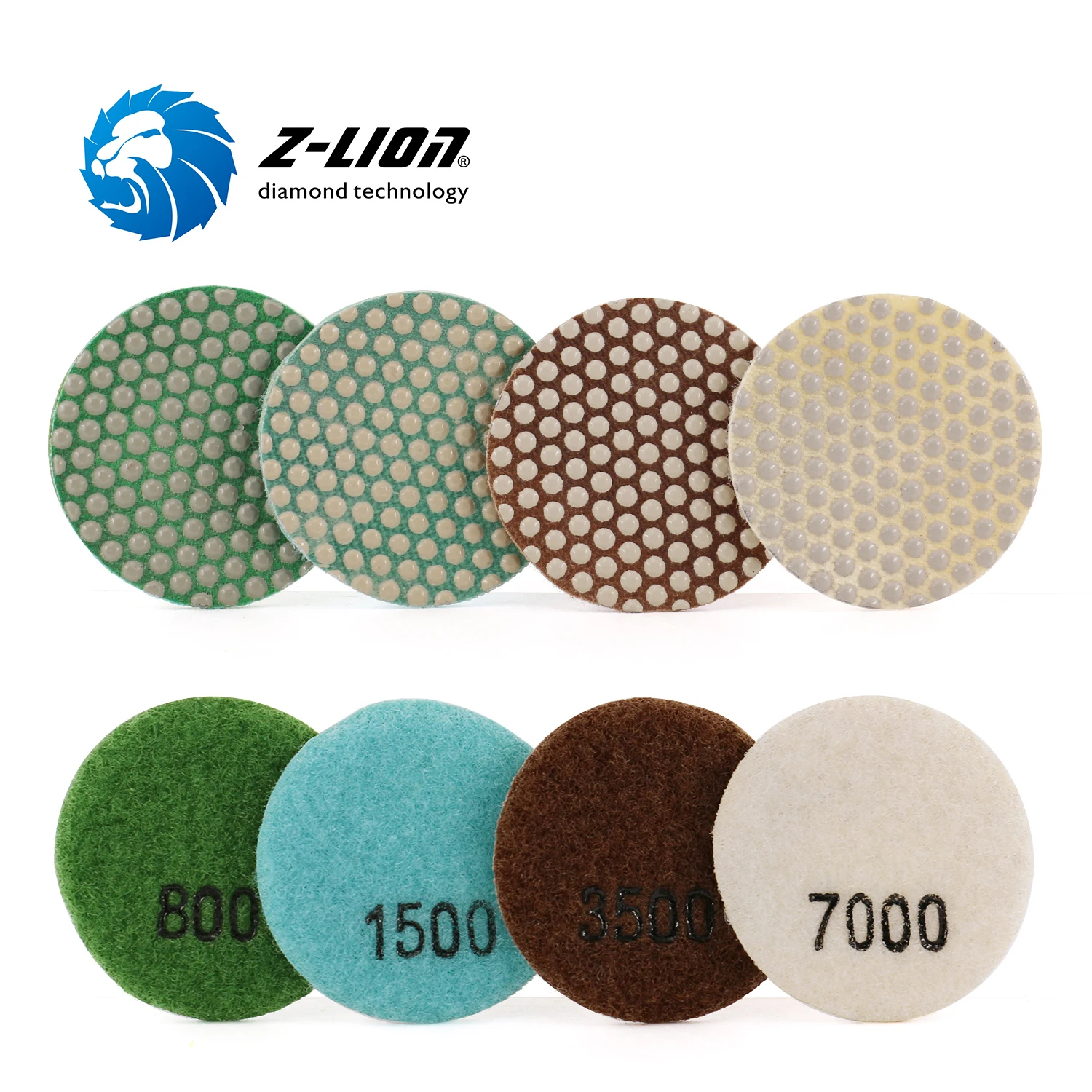 Z-LION 3 Triangle Diamond Polishing Pads Traingular Diamond