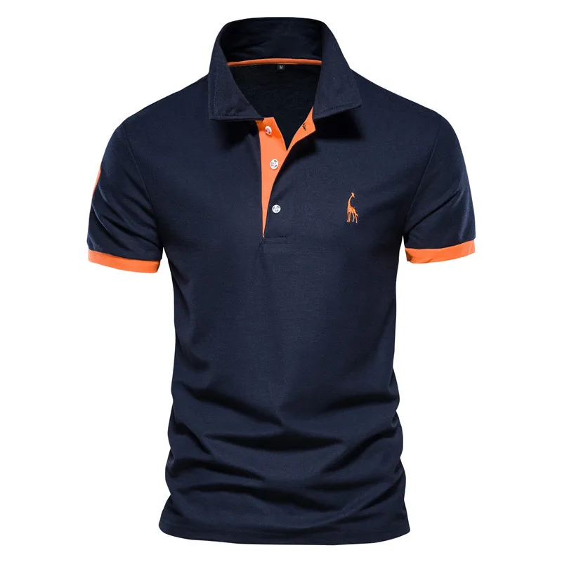 Polo-T-shirt-for-Men-White-Casual-Short-Sleeve-Golf-Polo-Shirts-Homme ...