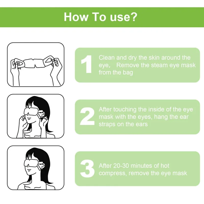 Herbal Steam Fatigue Relieving Facial Mask Hot Compress Eye Protective Eye Mask Relieves Fatigue Discomfort Essence