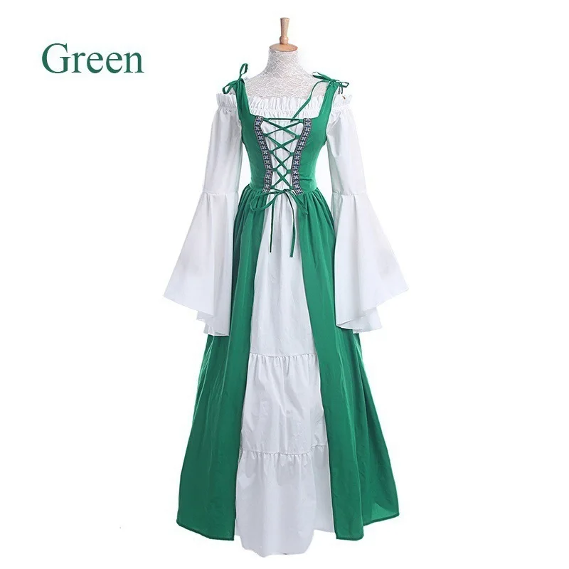thumbnail image 1 of Vestido punk medieval, disfraz de Halloween para mujer, disfraz de princesa para fiesta de carnaval, vestido victoriano femenino, 1 of 4