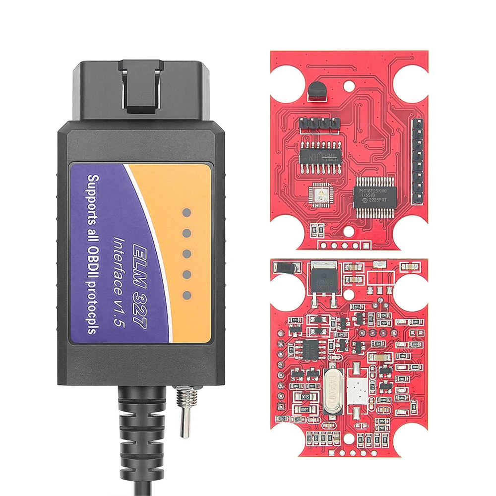 ELM327 USB V1.5 With Switch CH340T 25K80 chip modified for Ford Forscan FoCCCus HS CAN and MS CAN car OBD2 diagnostic tool 5