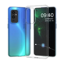 Crystal Clear Silicone Phone Case - Transparent Protective Cover - Oneplus 9R (Clear)
