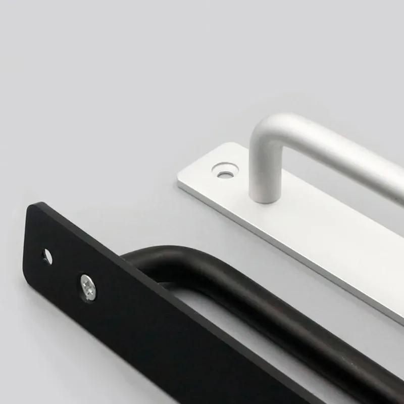 Modern Style Pull Push Door Handle, Comfortable Touch, Long lasting Support, for Barn Doors, Wood/Aluminum Doors