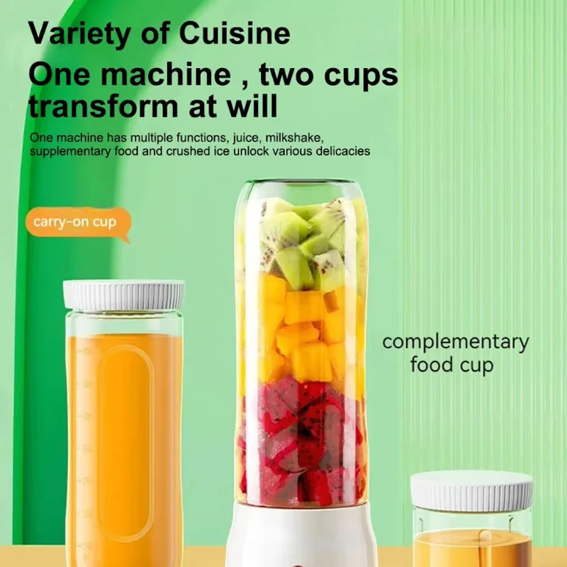 Portable USB Rechargeable Juicer Blender - عصارة ف...