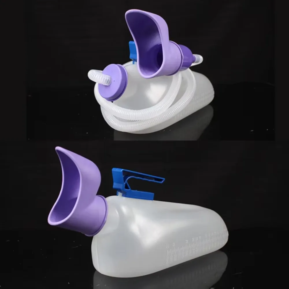 Portable Large Capacity Urine Catcher Elderly Patients Bedridden with Lid Tube Urinal Emergency Toilet Male Female 2000ML Health 2
