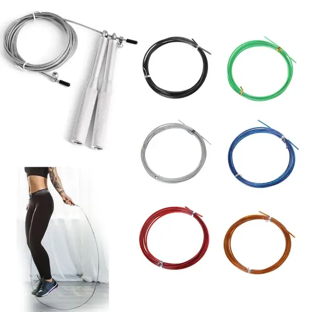 3m Spare Rope Can Be Replaced Wire Rope Speed Rope Skipping Exercise Rope Skipping Training Fitness Equipment 3
