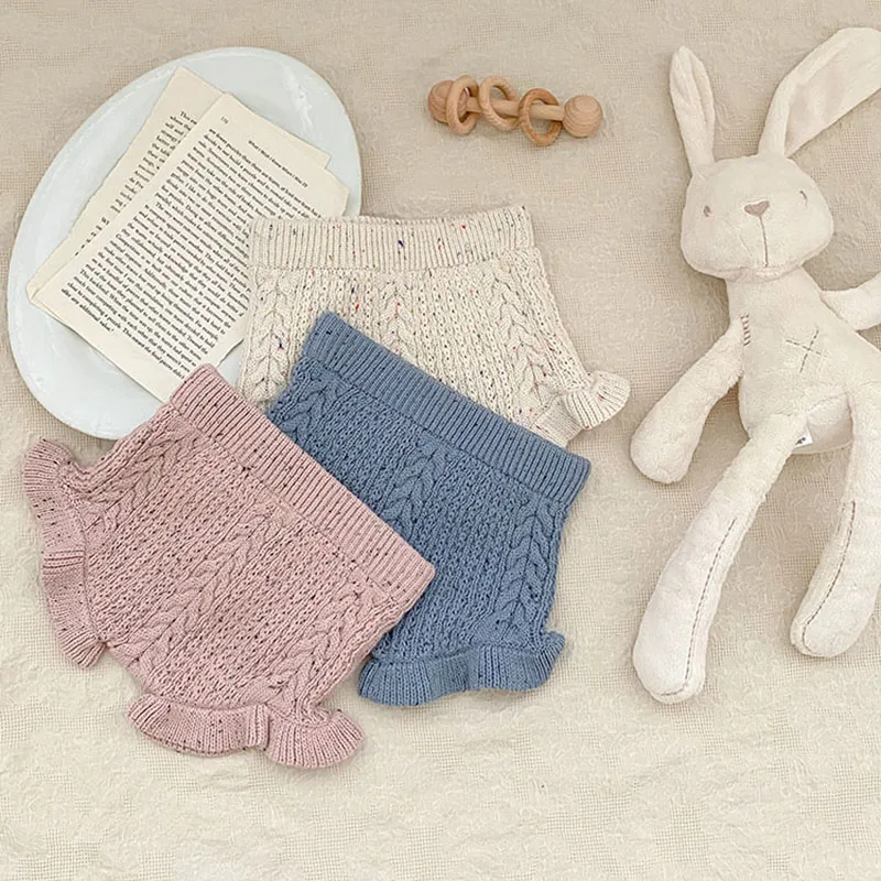Baby PP Shorts Kids Baby Boys Girls Knitting Shorts Boy Girl Pants Spring Autumn Girl Knit Pants Children Clothing