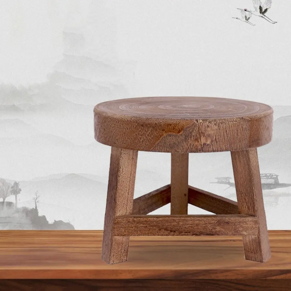to Use Solid Wood Children Stool Home Furnishing Home Garden Display Stand Shoes Stool Shoe Changing Stool Flower Pot Holder