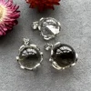 Clear Quartz Rainbow Sphere Pendant, Healing Crystal Stone Rainbow Ball Charm for Necklace Making 1