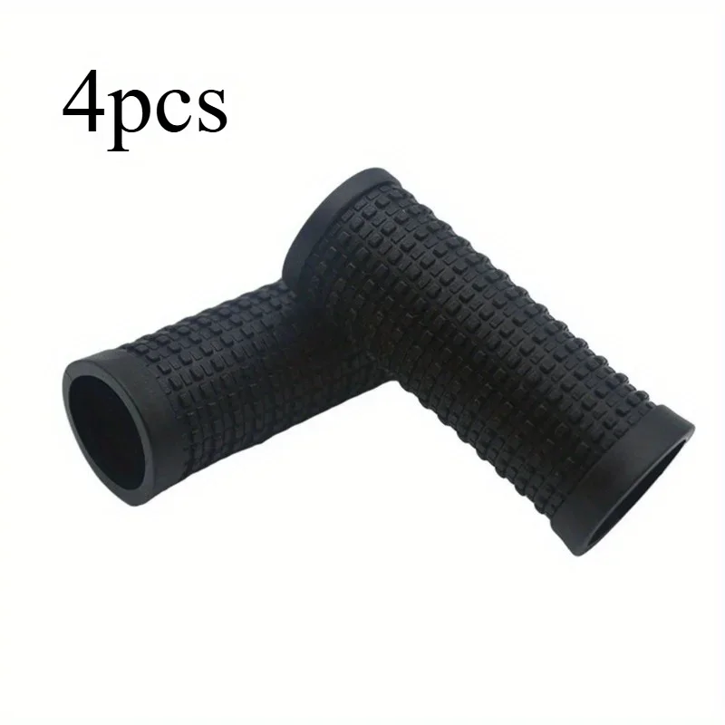 Manopole per manubrio bici MTB SL-RS35 - Gomma resistente, nere - Accessorio essenziale per il ciclismo, copertura manubrio corta, accessori per biciclette