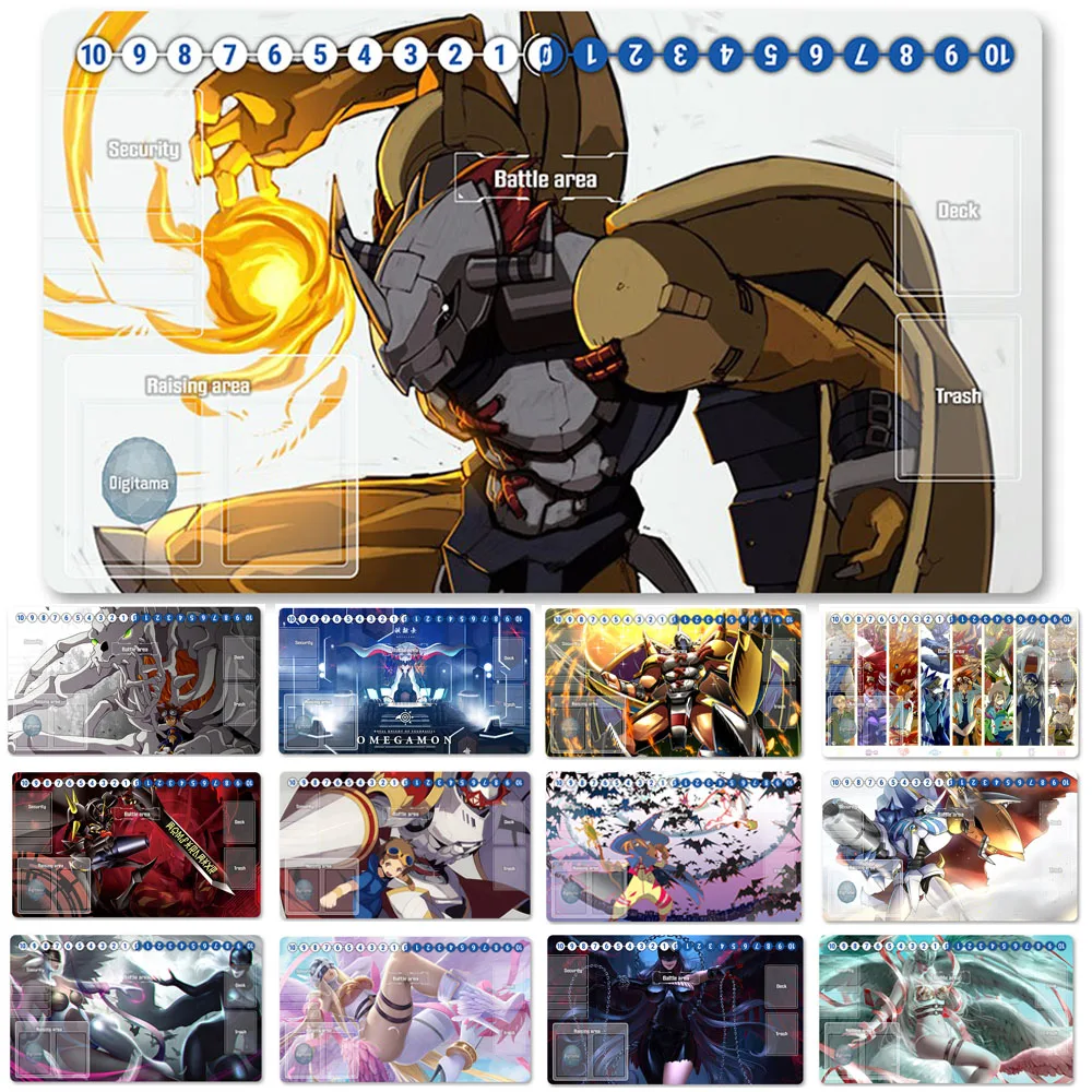 

Игровой коврик для настольной игры DTCG, Популярный Настольный коврик, размер 60x35 см, игровой коврик для мыши, совместим с Digimon, TCG, технические ...