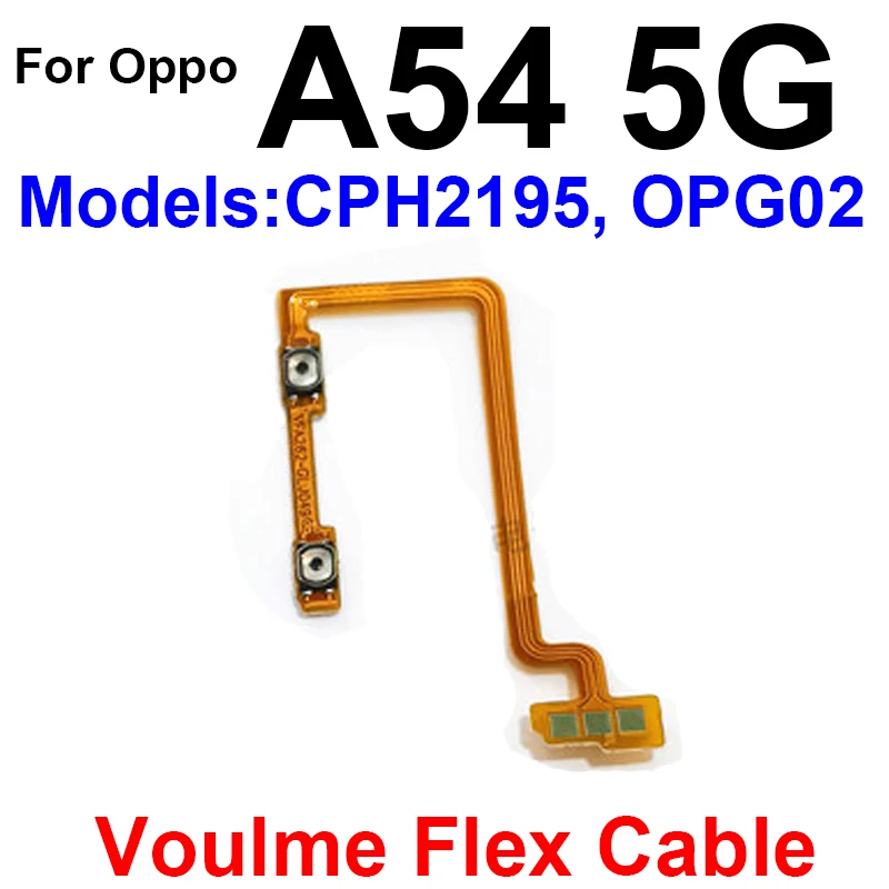 Volume Power Flex Cable For Oppo A52 A53 A53s A54 A55 A55S 4G 5G