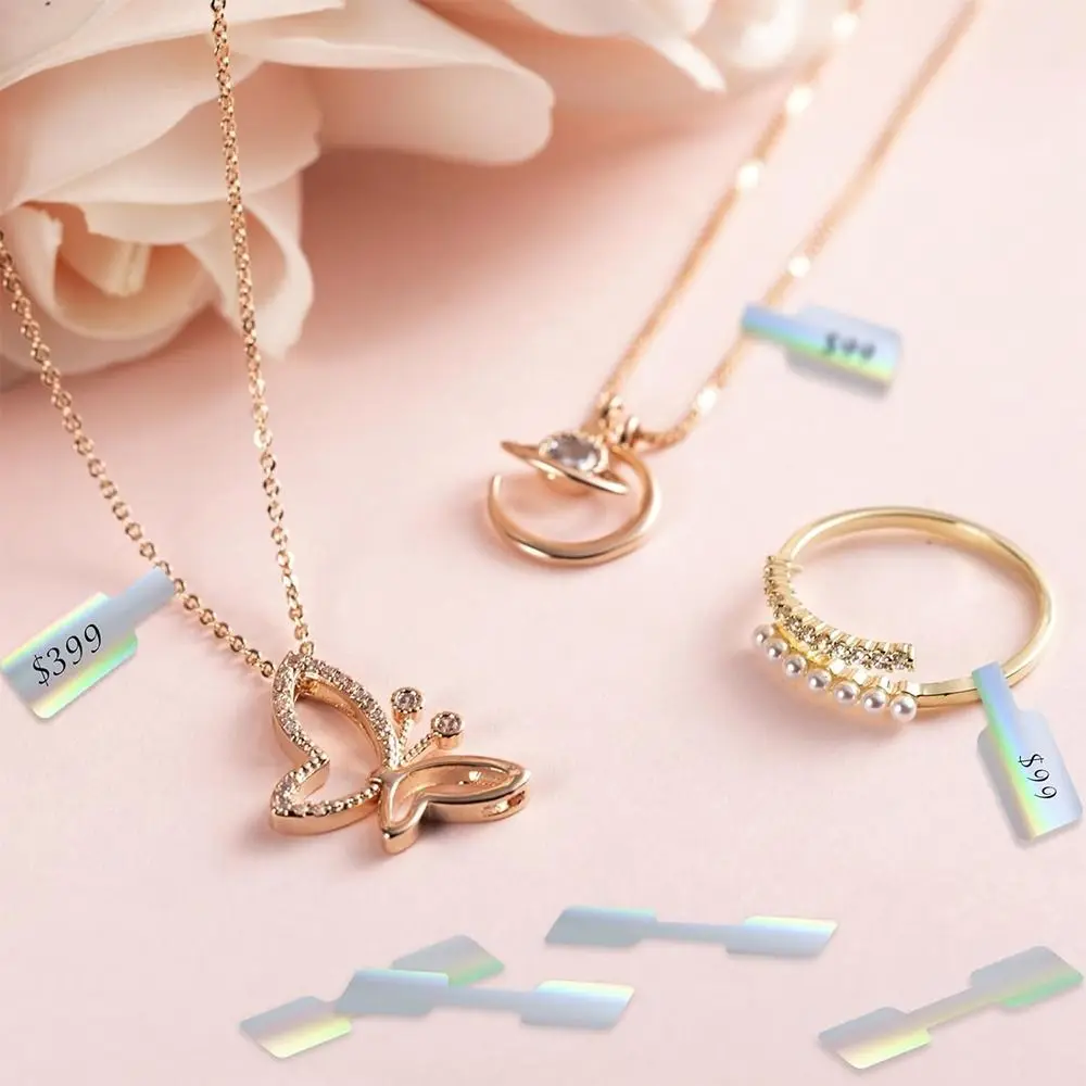 Kraft Paper Multicolor Jewelry Price Labels Display Tool