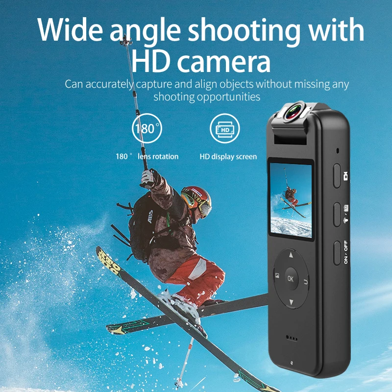 Ultra high definition 4K camera wireless WiFi hotspot law enforcement recorder motorcycle riding recorder mini sports camera mini digital camera mini camera