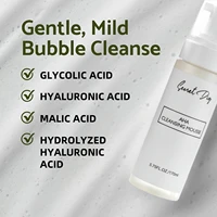 AHA Deep Cleansing Foam, Facial Cleanser, for Double Cleansing, AHA, Hyaluronic Acid, Glycerin, Face Wash, Blackhead Remover 3