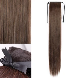 MERISIHAIR Synthetic Long Straight Wrap Around Ponytail Extension - Heat Resistant - 34inch 85cm (D13-2-30)