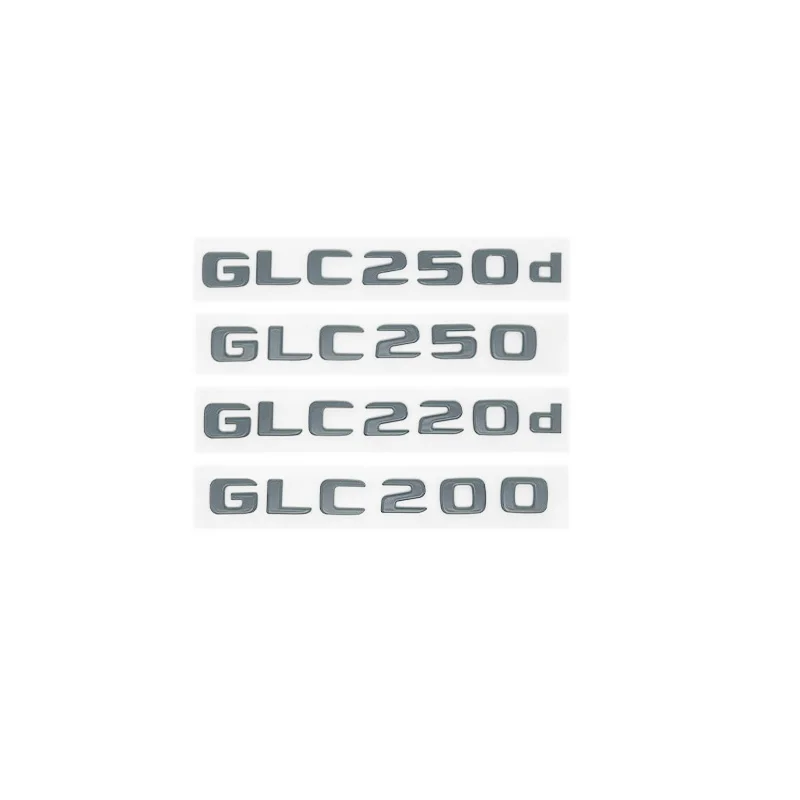 메르세데스 벤츠 GLC X253 GLC260 GLC220d GLC350 GLC200 4MATIC GLC250d GLC400 용 자동차 테일 리어 트렁크 배지 엠블럼 문자 스티커