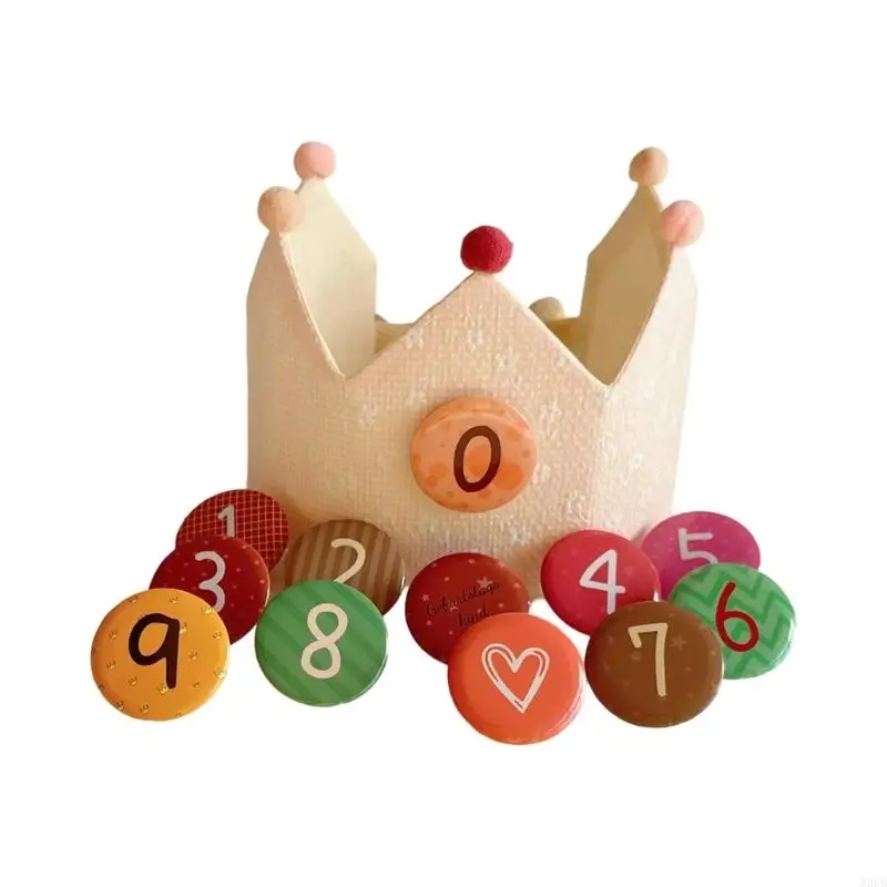 Wiederverwendbare Kindergeburtstagsmütze mit Krone, alternative Kopfbedeckung, Geschenk für Kinder Alter von 0 bis 9 Jahren – Detail 7