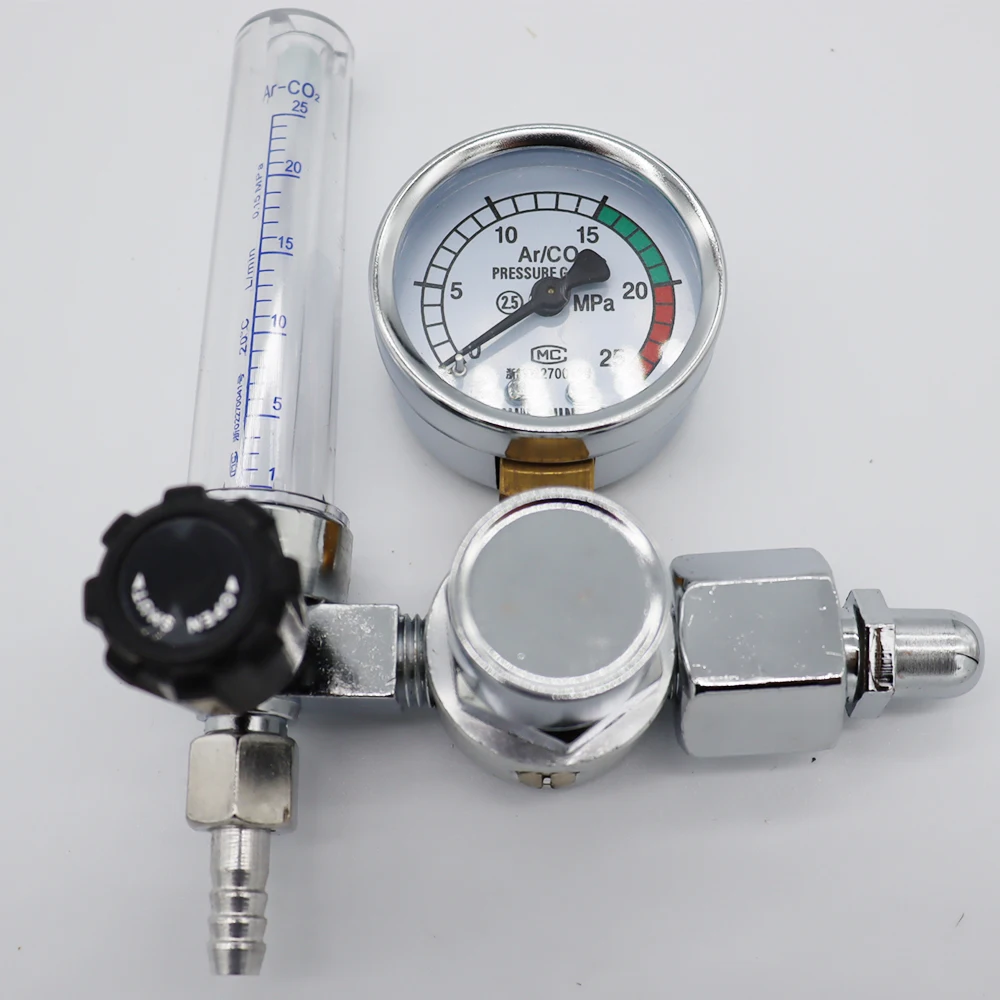 2024 NEW 0-25Mpa Argon Regulator CO2 Mig Tig Flow-Meter Gas-Regulators Flowmeter Welding Weld Gauge Argon Pressure Reducer