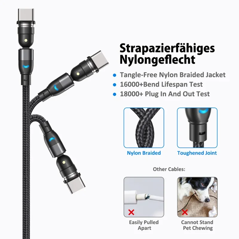 Enhanced Magnetic USB Charging Cable - 3M Length