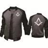 Men's Jacket Mason Freemasonry Printing Casual Baseball Jacket HipHop Outwear High Quality Spring Autumn Baseball Uniform 1