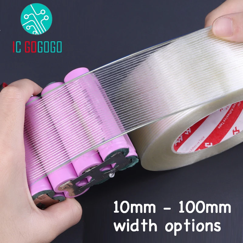 Fiberglass Tape Lithium Battery Pack Insulation Wrap Strong Stripes