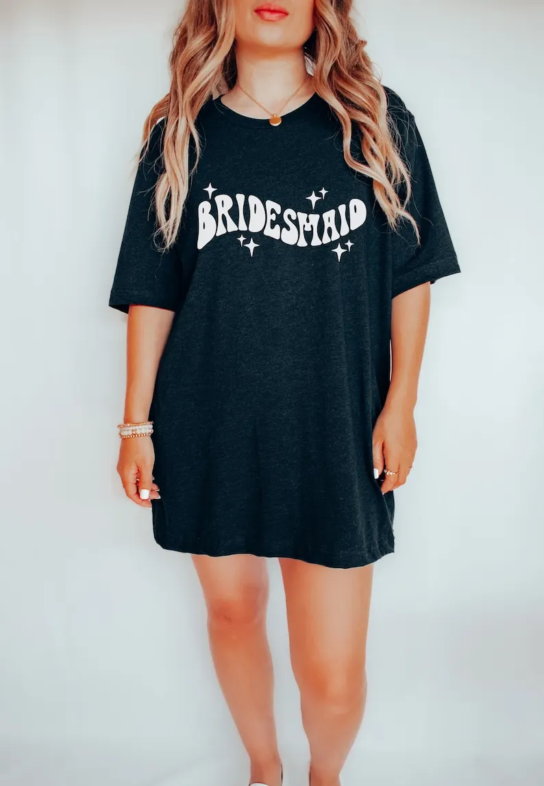 

Bridesmaids getting ready outfits Bridal party shirts honor proposal Short Sleeve Top Tees 100% cctton Streetwear Harajuku y2k