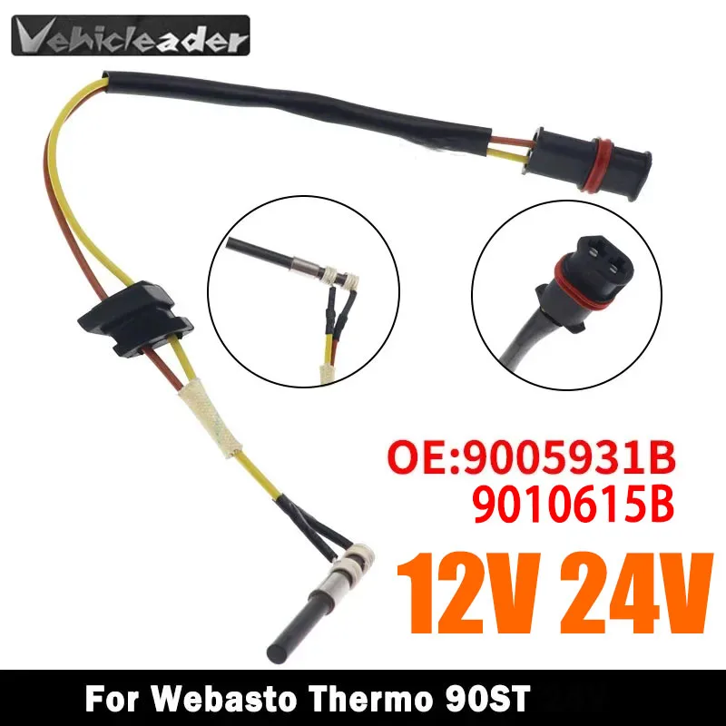 12V 24V 9005931B 54-65W Car Diesel Parking Heater Ceramic Glow Pin Glow Plug For Webasto Thermo 90ST Truck Diesel Parking Heater