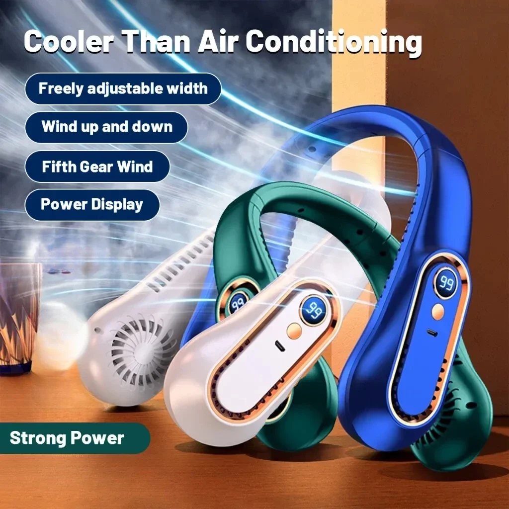 Neck bladeless fan displayed from the front