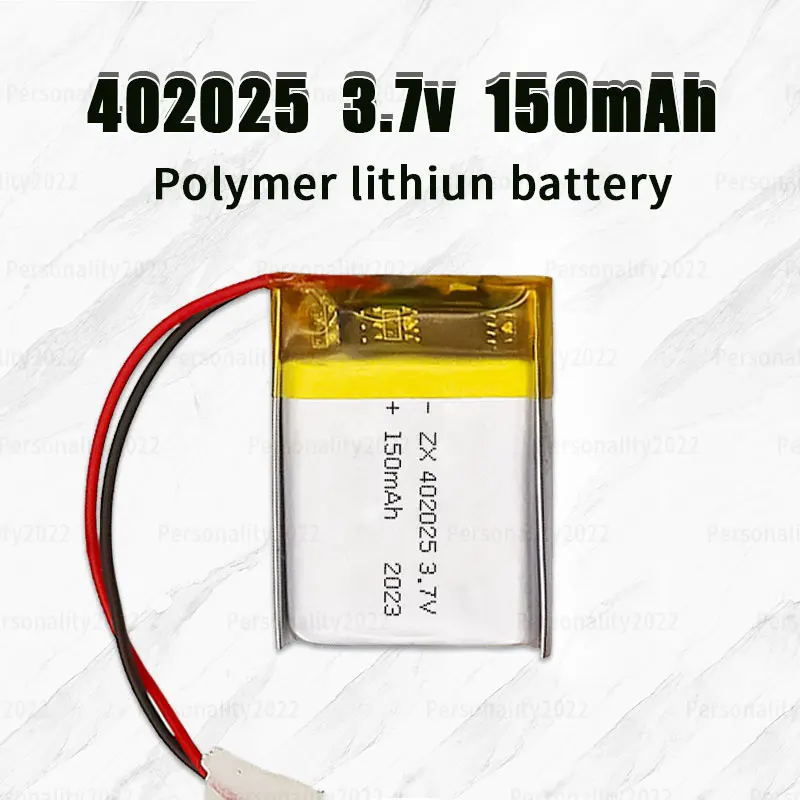 

402025 2lipo Battery 150mAh 3.7V Lithium Polymer Batteries for Massager Smart Bracelet Remote Control Bluetooth Headset