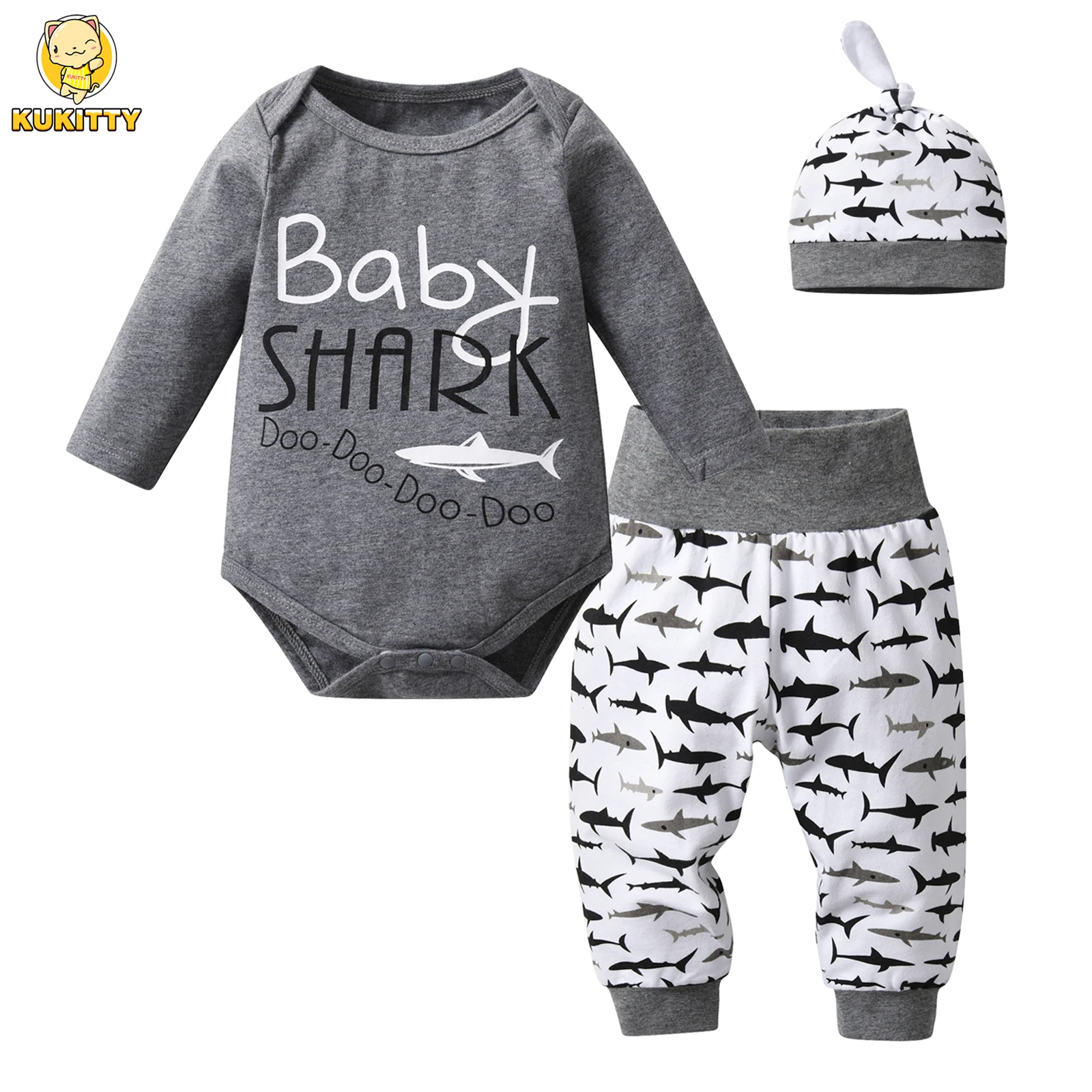 Baby Boy 3PCS Cotton Outfit 2