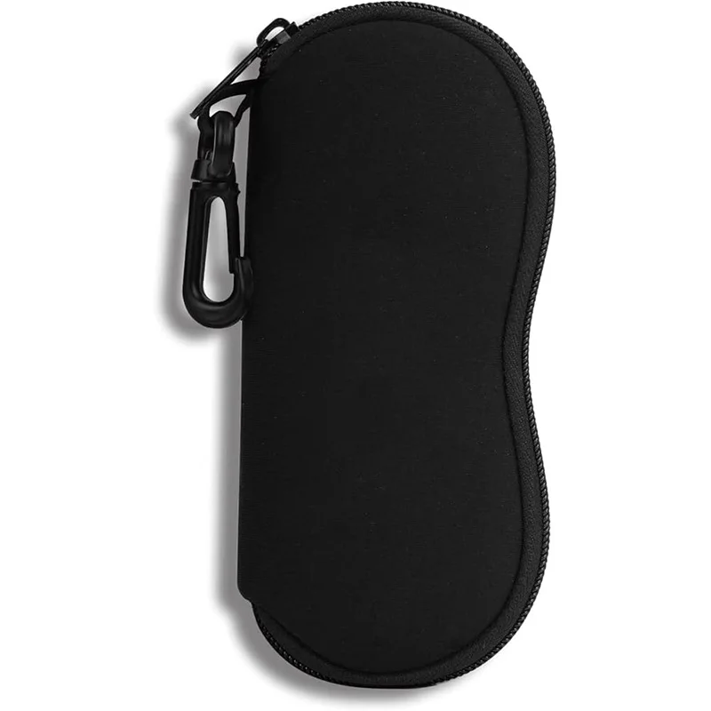 Ultra Light Neoprene Sunglasses Soft Case with Zipper & Belt Clip