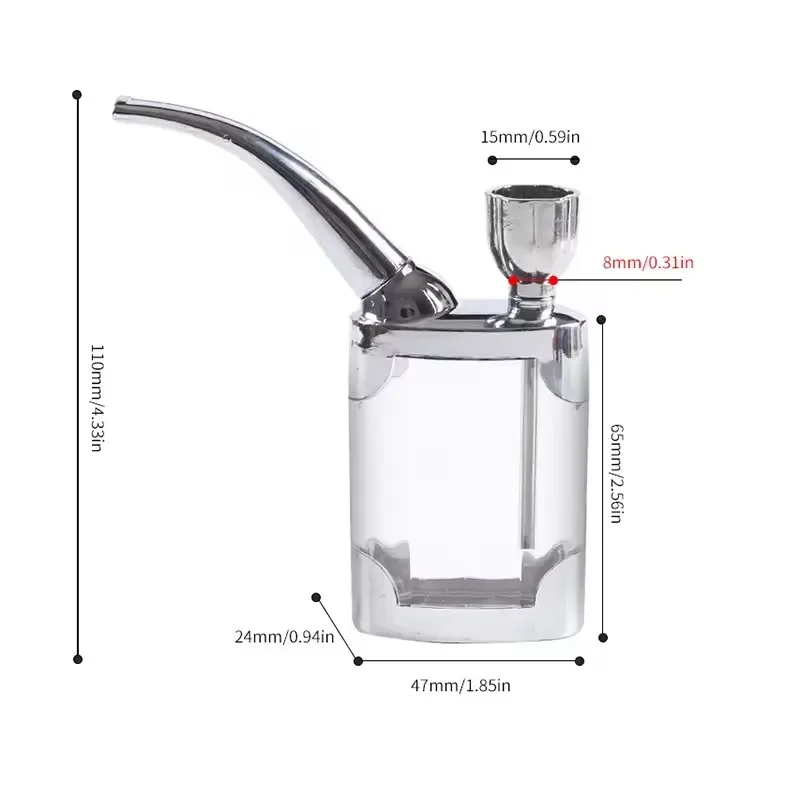 Multifunction Filter Purpose Water Smoking Pipes Smoke Grinder Narguile Hookah Tobacco Pipe Cigarette Holder Smoking