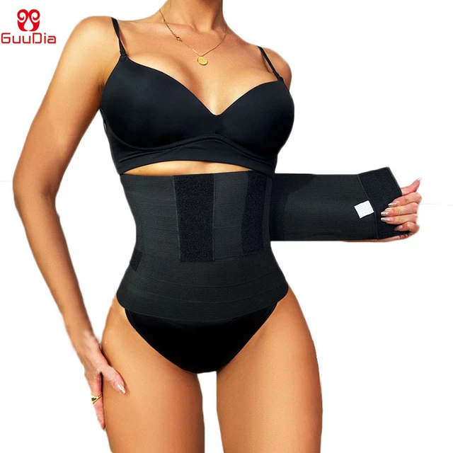 Guudia Beauty Front Logo Waist Trainer Belts Band Waist Wrap For Stomach  Body Wrap Bandage Tummy Wrap Waist Training Gym Sports - Shapers -  AliExpress