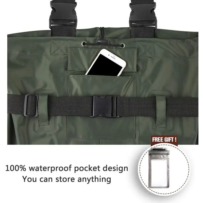 Waterproof Fishing Jumpsuit Nylon One-piece Trousers Fishing Waders Hunting Suit With Boots fly fishing clothes Overalls